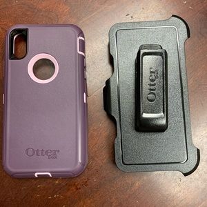 iPhone X OtterBox Defender Series with Belt Clip